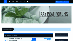 What Raypeatforums.org website looked like in 2018 (5 years ago)