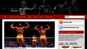 What Retroprowrestling.com website looked like in 2018 (5 years ago)