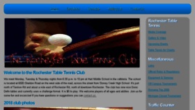 What Rochestermitabletennis.com website looked like in 2018 (5 years ago)