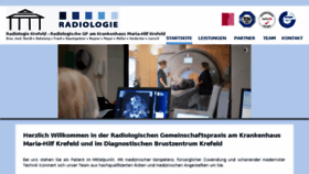 What Radiologiekrefeld.de website looked like in 2018 (5 years ago)