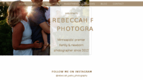 What Rebeccahparksphotography.com website looked like in 2018 (5 years ago)