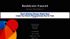 What Reddcoinfaucet.info website looked like in 2018 (5 years ago)