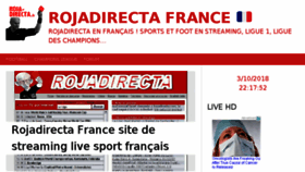 What Roja-directa.fr website looked like in 2018 (5 years ago)