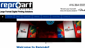 What Reproart.com website looked like in 2018 (5 years ago)