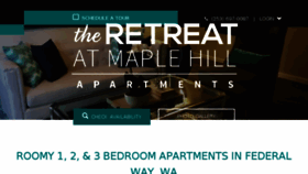 What Retreatatmaplehill-apts.com website looked like in 2018 (5 years ago)