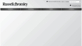 What Russellandbromley.com website looked like in 2018 (5 years ago)