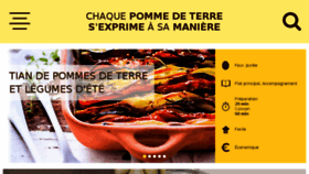 What Recette-pomme-de-terre.com website looked like in 2018 (5 years ago)