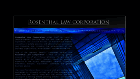 What Rosenthallawcorp.com website looked like in 2018 (5 years ago)