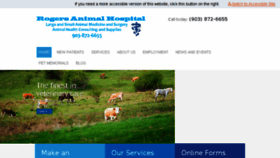 What Rogersanimalhospital.com website looked like in 2018 (6 years ago)