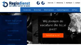 What Regiodienst.nl website looked like in 2018 (5 years ago)