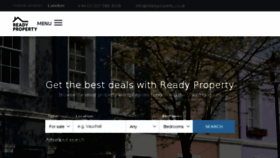 What Readyproperty.co.uk website looked like in 2018 (5 years ago)