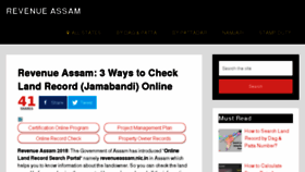 What Revenueassam.com website looked like in 2018 (5 years ago)