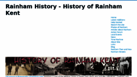 What Rainham-history.co.uk website looked like in 2018 (5 years ago)
