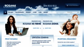What Rosana.cz website looked like in 2018 (5 years ago)