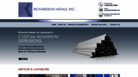What Richardsonmetals.com website looked like in 2018 (5 years ago)