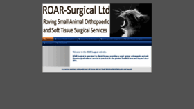 What Roarsurgical.co.uk website looked like in 2018 (5 years ago)