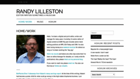 What Randylilleston.com website looked like in 2018 (5 years ago)