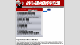 What Rojadirectas.me website looked like in 2018 (5 years ago)