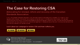 What Restorecsa.com website looked like in 2018 (5 years ago)