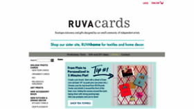 What Ruvacards.com website looked like in 2018 (5 years ago)