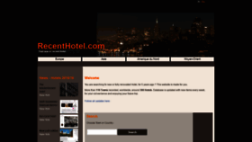 What Recenthotel.com website looked like in 2018 (5 years ago)