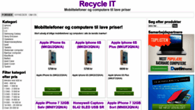 What Recycleit.dk website looked like in 2018 (5 years ago)