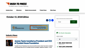 What Rushtopress.org website looked like in 2018 (5 years ago)