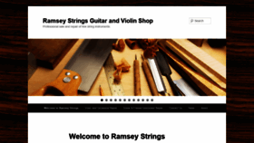 What Ramseystrings.com website looked like in 2018 (5 years ago)