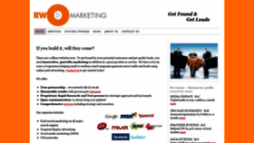 What Rwomarketing.com website looked like in 2018 (5 years ago)