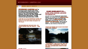 What Riversidecampingcanoeing.com website looked like in 2018 (5 years ago)