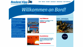 What Reederei-kipp.de website looked like in 2018 (5 years ago)