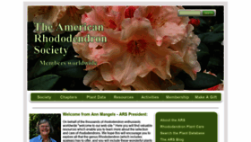 What Rhododendron.org website looked like in 2018 (5 years ago)