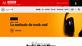 What Radiomontblanc.fr website looked like in 2018 (5 years ago)