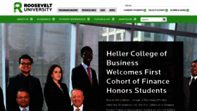 What Roosevelt.edu website looked like in 2018 (5 years ago)