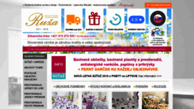 What Ruzashop.sk website looked like in 2018 (5 years ago)