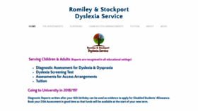 What Romileydyslexia.com website looked like in 2018 (5 years ago)