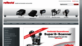 What Reflecta.de website looked like in 2018 (7 years ago)