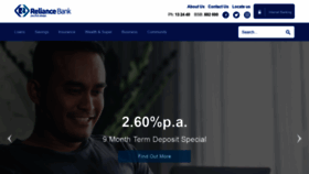 What Reliancebank.com.au website looked like in 2018 (5 years ago)