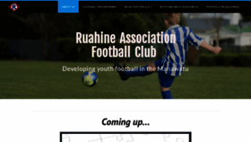 What Ruahineafc.co.nz website looked like in 2018 (5 years ago)