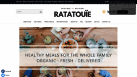 What Ratatouie.co.uk website looked like in 2018 (5 years ago)