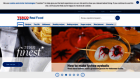What Realfood.tesco.com website looked like in 2018 (5 years ago)