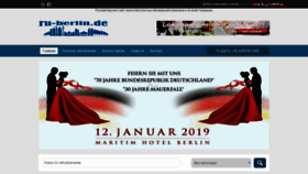 What Ru-berlin.de website looked like in 2018 (5 years ago)