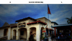 What Ranchonipomobbq.com website looked like in 2018 (5 years ago)