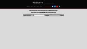 What Redective.com website looked like in 2018 (5 years ago)