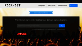What Rockhost.com website looked like in 2018 (5 years ago)
