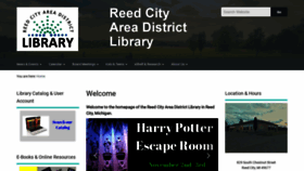What Reedcitylibrary.org website looked like in 2018 (5 years ago)