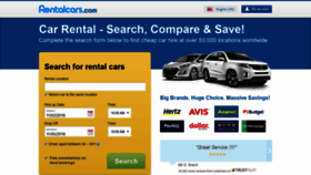 What Rentalcars.com website looked like in 2018 (5 years ago)