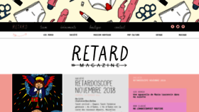 What Retard-magazine.com website looked like in 2018 (5 years ago)