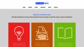 What Rethinkpress.com website looked like in 2018 (5 years ago)