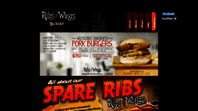 What Ribsnwings.com website looked like in 2018 (5 years ago)